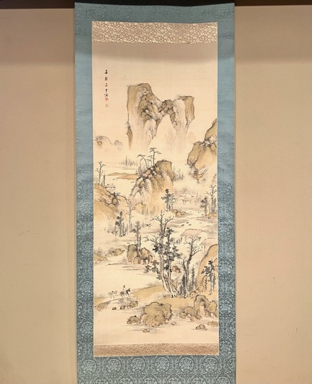 【新品新作登場】掛軸・浦上春琴（1779～1846）・菊と蘭図・江戸後期の文人画家 花鳥、鳥獣