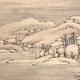 大倉笠山 山渓晴雪図 13